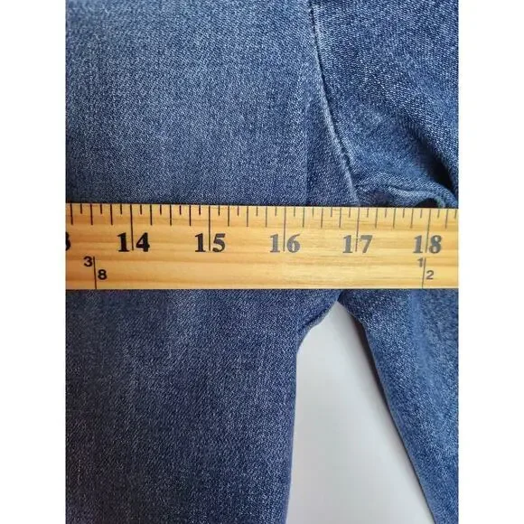 GAP Vintage Jean Jacket sz S gathered waist Y2K retro style preppy boho classic - Picture 5 of 6